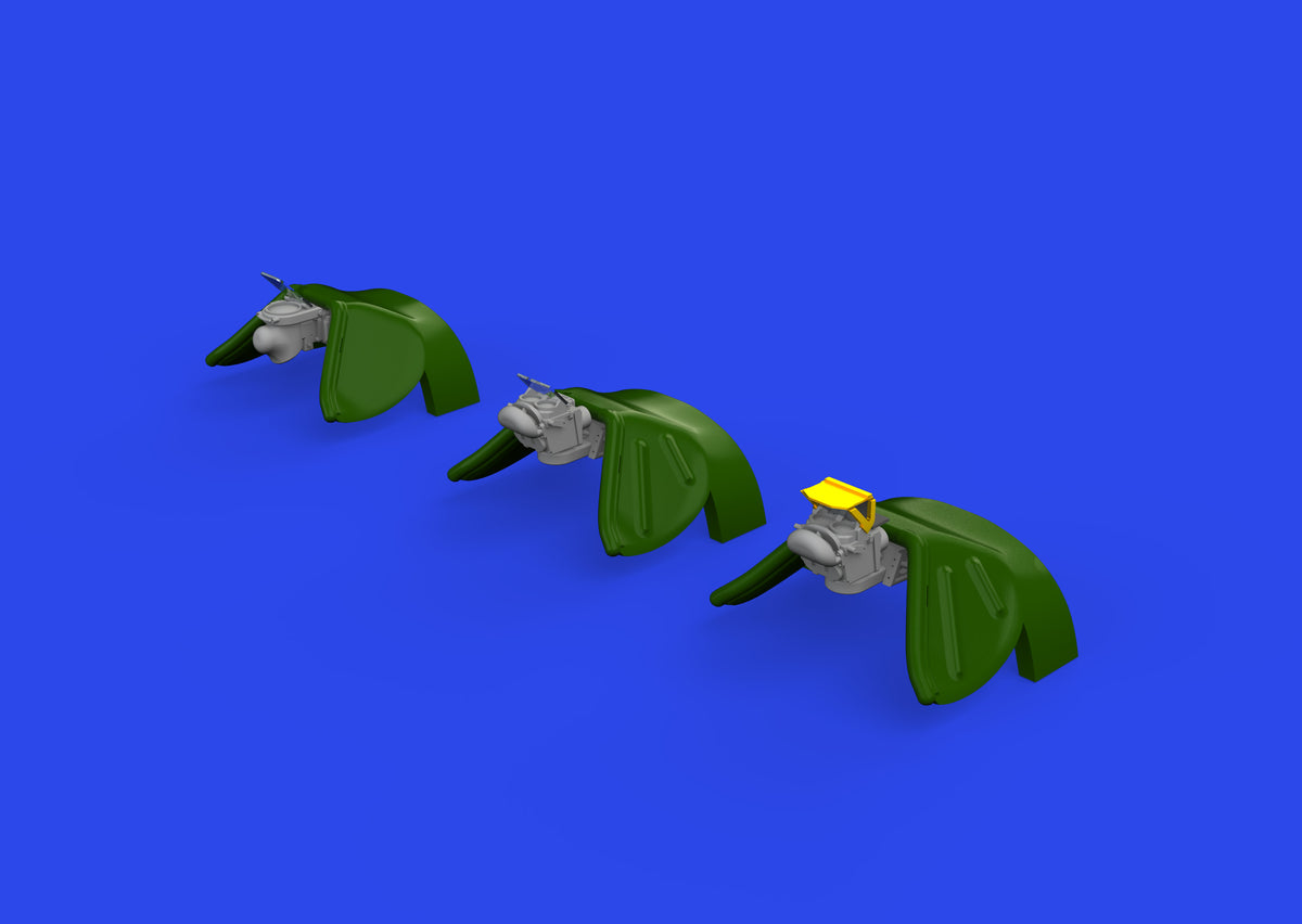North-American P-51D Mustang gun sights (3D-Printed) 1/72 (designed to be used with Eduard kits)