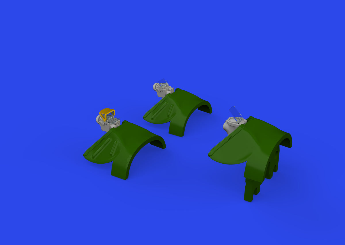 North-American P-51D Mustang gun sights (3D-Printed) 1/72 (designed to be used with Eduard kits)