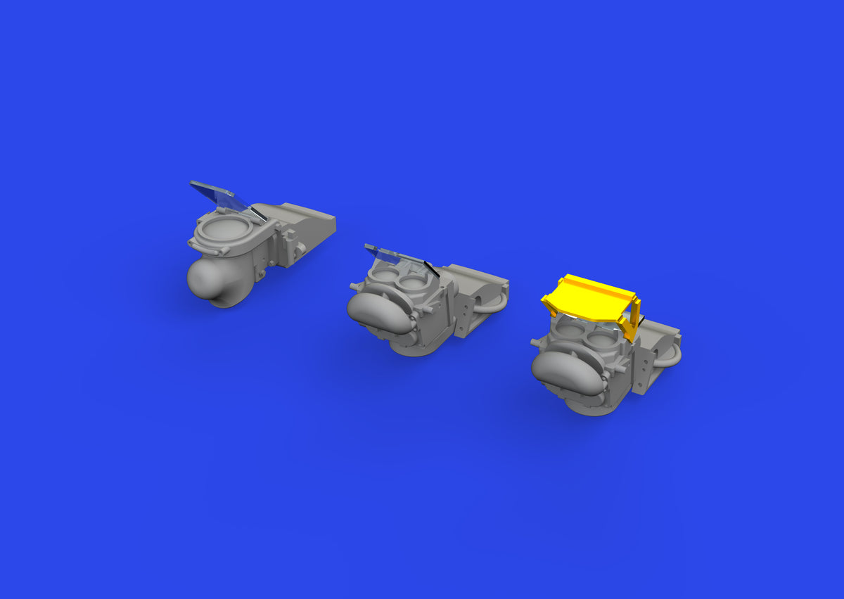 North-American P-51D Mustang gun sights (3D-Printed) 1/72 (designed to be used with Eduard kits)