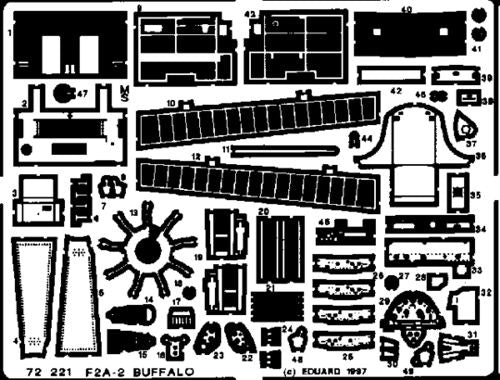 Brewster F2A Buffalo (designed to be used with Hasegawa kits) [F2A-1 F2A-2]