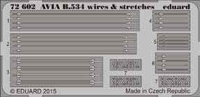 Avia B-534 wires & stretchers (designed to be used with Eduard kits) [B-534/1 B-534/II B-534/III B-534/IV]
