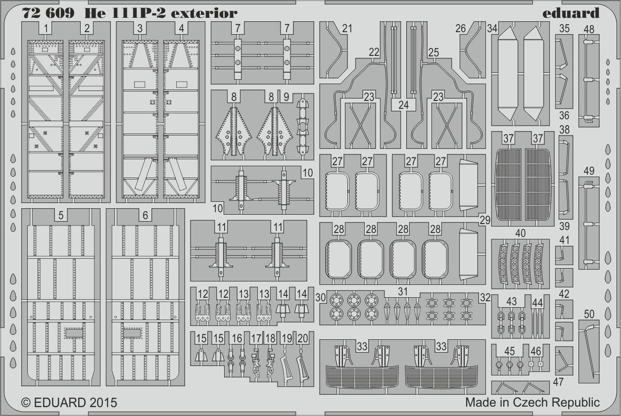RE-RELEASED!!! Heinkel He-111P-2 exterior (designed to be used with Airfix kits)
