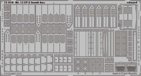 RE-RELEASED!!! Heinkel He-111P-2 bomb bay (designed to be used with Airfix kits)