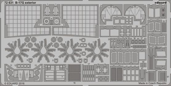Boeing B-17G Flying Fortress (for 2016 mould) exterior (designed to be used with Airfix kits)[Mk.III]