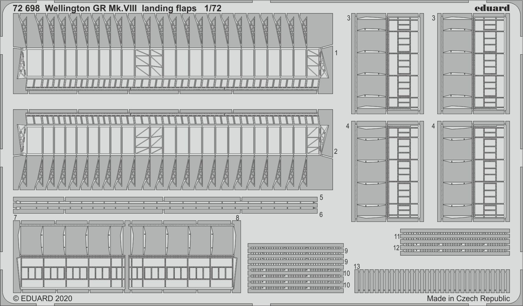 Vickers Wellington GR Mk.VIII landing flaps (designed to be used with Airfix kits)