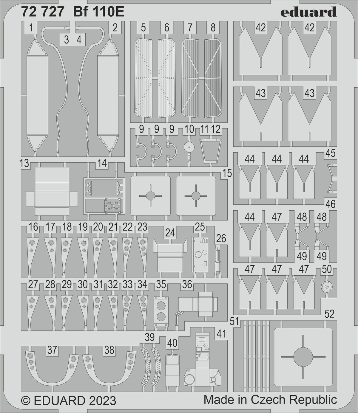 Messerschmitt Bf-110E (designed to be used with Eduard kits)