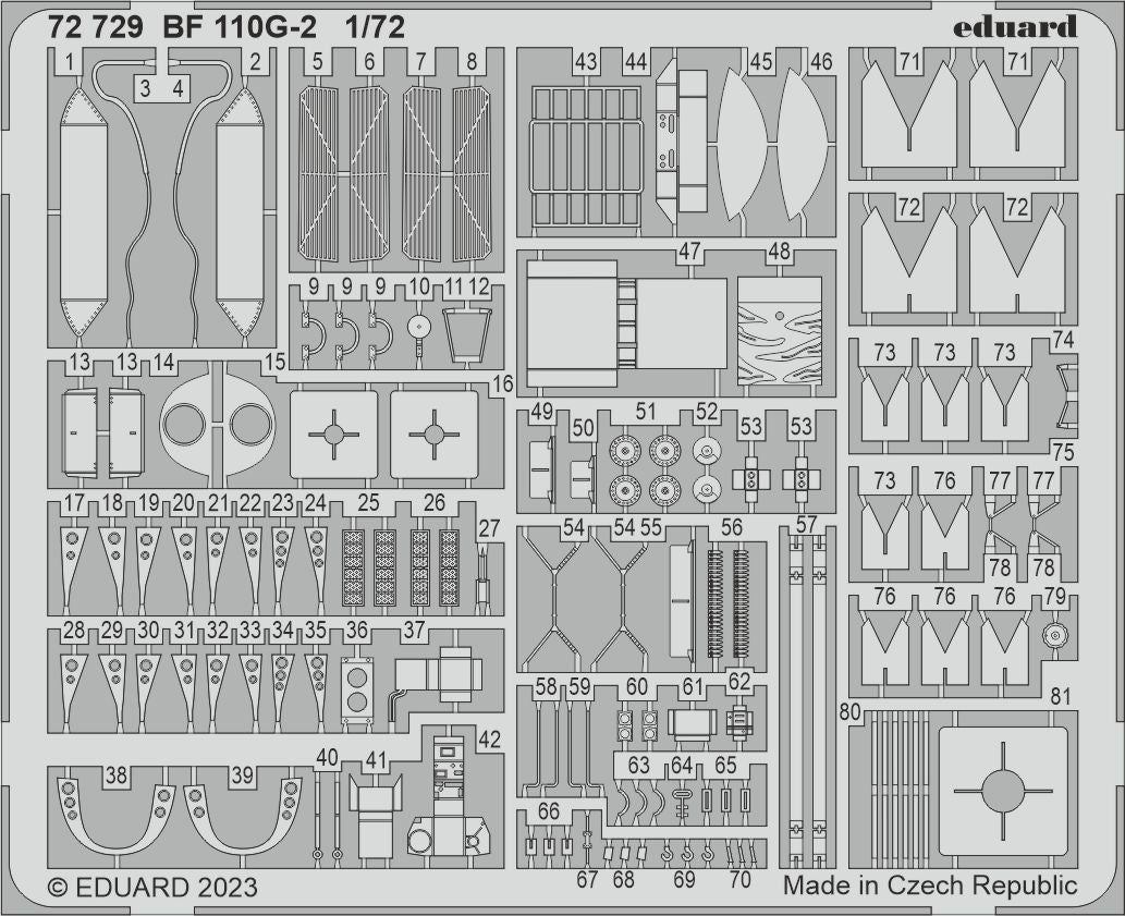 Messerschmitt Bf-110G-2 (designed to be used with Eduard kits)