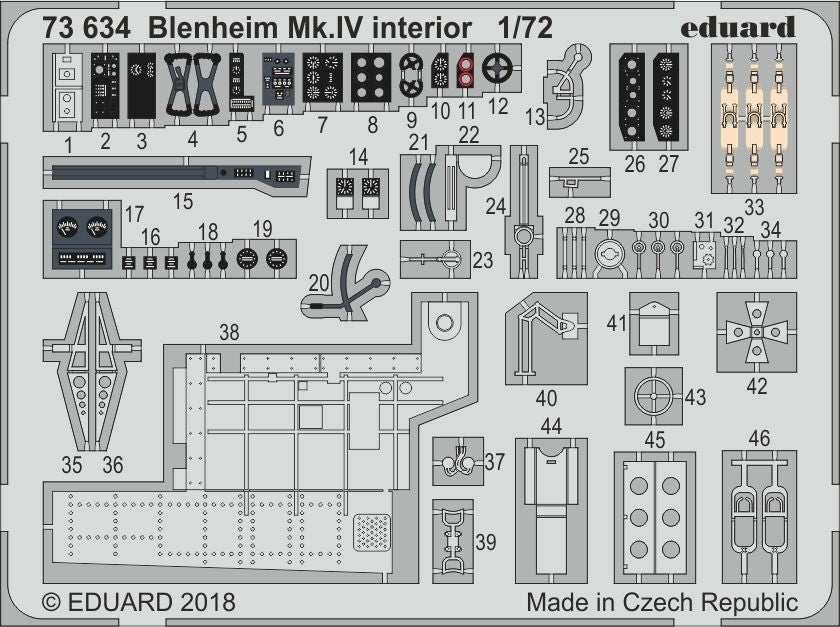 Bristol Blenheim Mk.IV interior (designed to be used with Airfix kits)[Mk.IVF)