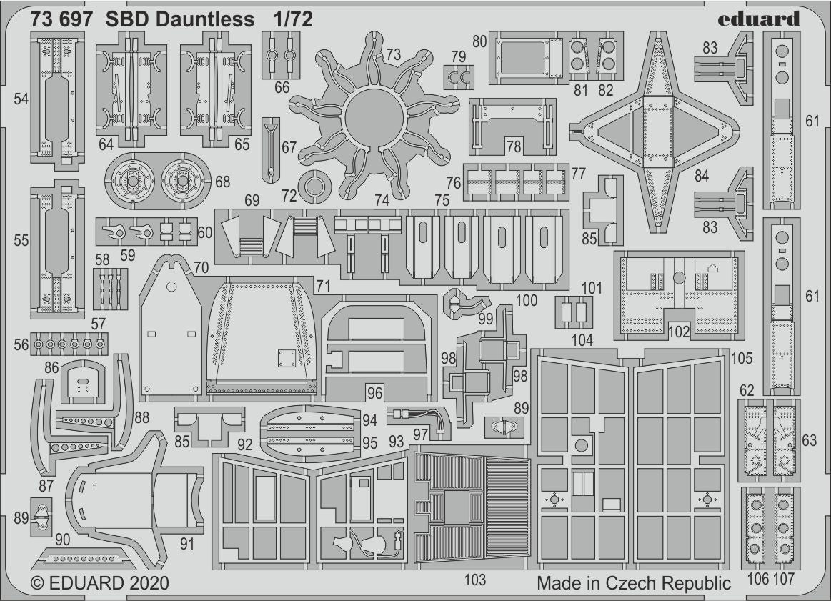 Douglas SBD Dauntless (designed to be used with Hasegawa and Hobby 2000 kits) [SBD-3 SBD-4 SBD-5 SBD-6]