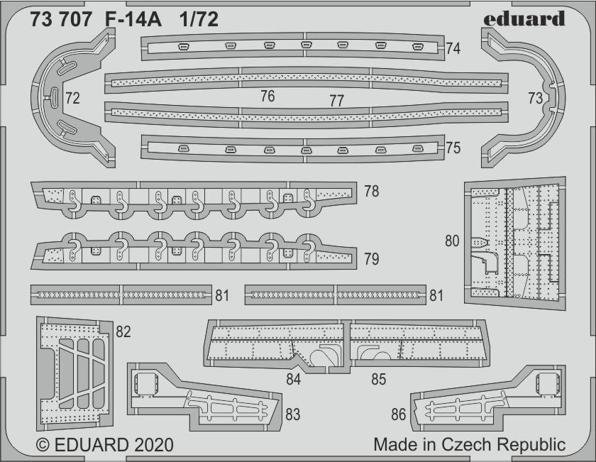 RE-RELEASED!!! Grumman F-14A 1/72 (designed to be used with Academy kits)