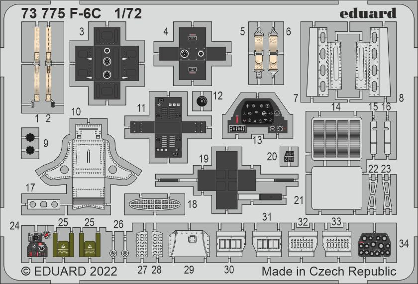 F-6C (designed to be used with Arma Hobby kits) [ North-American P-51B/P-51C Mustang™]