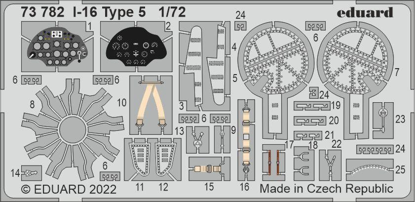 Polikarpov I-16 Type 5 (designed to be used with Clear Prop Models kits)