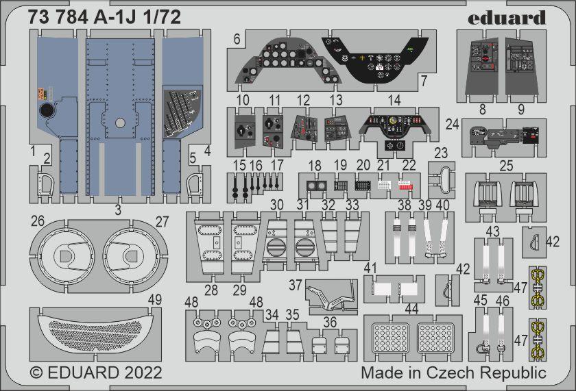 Douglas A-1J Skyraider (designed to be used with Hasegawa and Hobby 2000 kits)