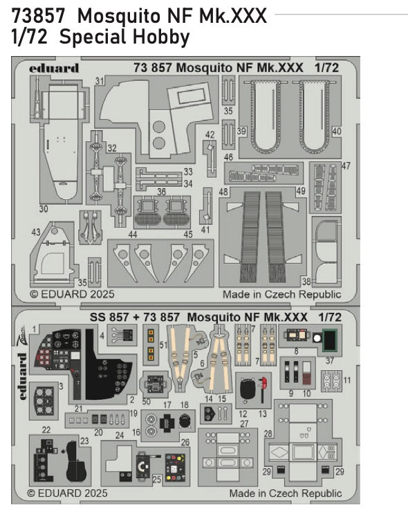 de Havilland Mosquito NF Mk.XXX 1/72 (designed to be used with Special Hobby kits)