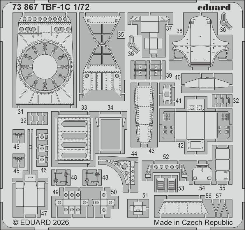 Grumman TBF-1C Avenger 1/72 (designed to be used with Hobby Boss kits)