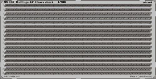 Railings 45´ 2 bars short