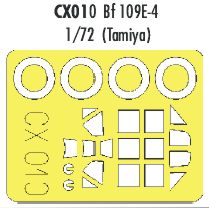 Messerschmitt Bf-109E-4 canopy frame paint mask (designed to be used with Tamiya kits) (made from yellow Japanese produced Kabuki tape)