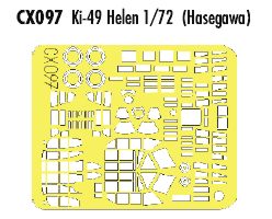 Nakajima Ki-49 Helen (designed to be used with Hasegawa kits) (made from yellow Japanese produced Kabuki tape)