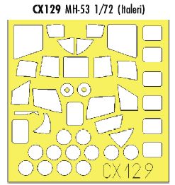 Sikorsky MH-53 (designed to be used with Italeri kits) (made from yellow Japanese produced Kabuki tape)