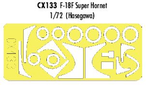 Boeing F/A-18F Super Hornet (designed to be used with Hasegawa kits) (made from yellow Japanese produced Kabuki tape)