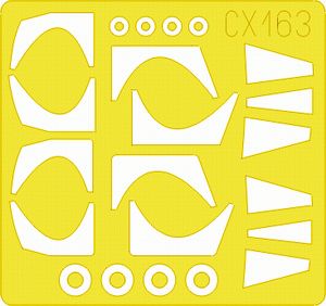 Panavia Tornado IDS/GR.1 canopy frame paint mask (designed to be used with Revell kits) (made from yellow Japanese produced Kabuki tape)