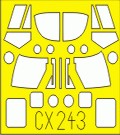 Westland Lynx HAS.2 canopy frame paint mask (designed to be used with Hobby Boss kits) (made from yellow Japanese produced Kabuki tape)