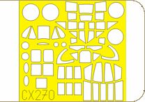 Douglas Boston Mk.III canopy frame paint mask (designed to be used with MPM kits) (made from yellow Japanese produced Kabuki tape)