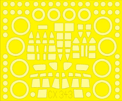 Short Sunderland Mk.I canopy frame paint mask (designed to be used with Italeri kits) (made from yellow Japanese produced Kabuki tape)