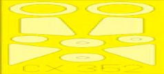 Convair F-102A Delta Dagger canopy frame paint mask (designed to be used with Meng Model kits)