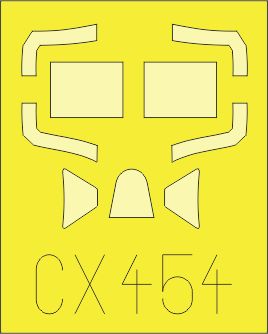 Supermarine Spitfire Mk.IXc canopy frame paint mask (designed for use with Eduard kits)