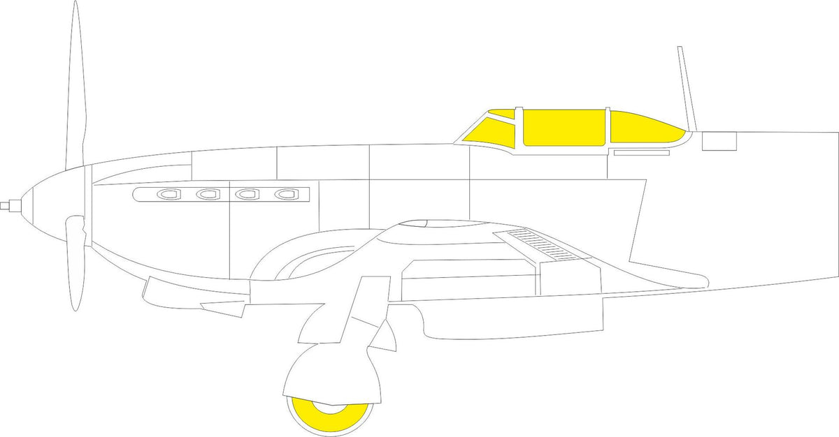 Yakovlev Yak-9D (designed to be used with Zvezda kits) (made from yellow Japanese produced Kabuki tape)