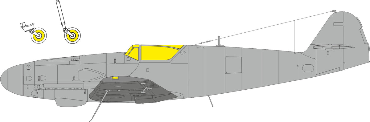Messerschmitt Bf-109K 1/72 (designed to be used with Eduard kits)