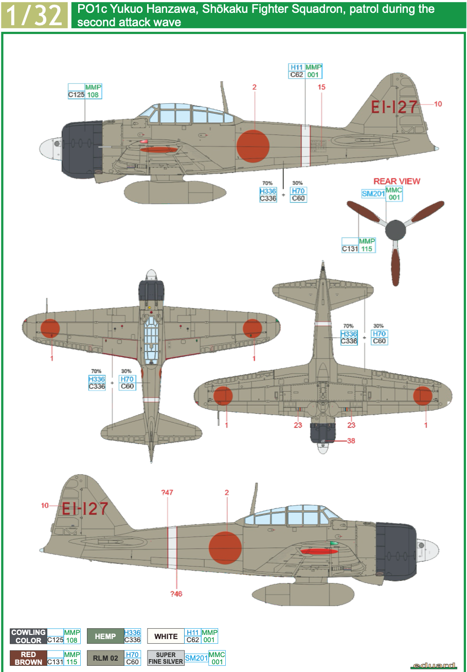 Mitsubishi A6M2 Zero TORA TORA TORA! (designed to be used with Tamiya kits)