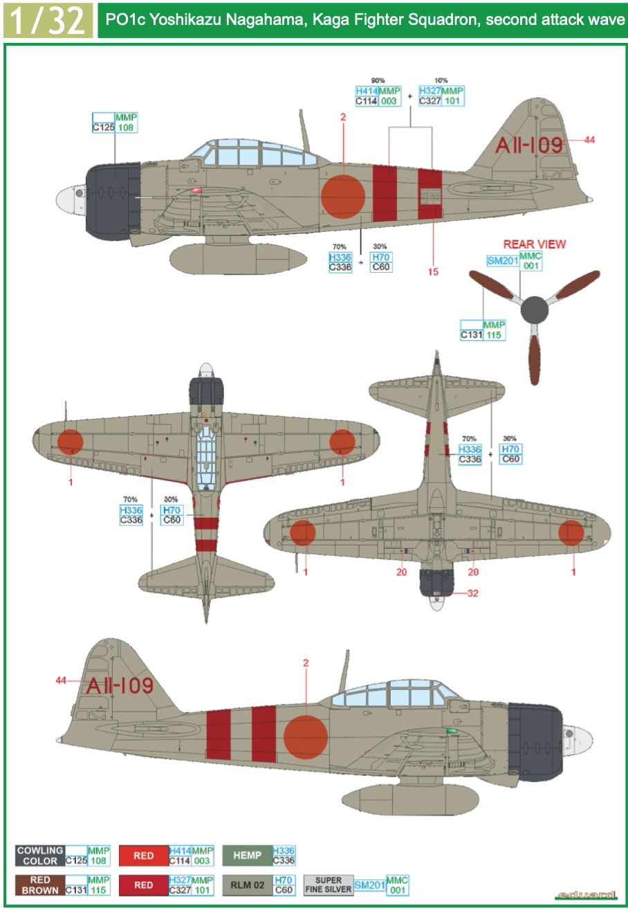 Mitsubishi A6M2 Zero TORA TORA TORA! (designed to be used with Tamiya kits)