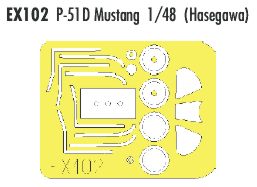 North-American P-51D Mustang (designed to be used with Hasegawa kits) (made from yellow Japanese produced Kabuki tape)