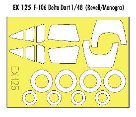 Convair F-106A Delta Dart (designed to be used with Monogram and Revell kits) (made from yellow Japanese produced Kabuki tape)