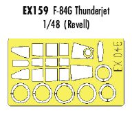 Republic F-84G Thunderjet (designed to be used with Revell kits) (made from yellow Japanese produced Kabuki tape)