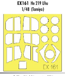 Heinkel He-219A-7 'Uhu' (designed to be used with Tamiya kits) (made from yellow Japanese produced Kabuki tape) (designed to be used with Tamiya kits) [Heinkel He-219A-7 'UHU']