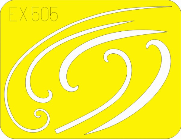 Luftwaffe Spinner spirals Focke-Wulf Fw-190A/Fw-190F (made from yellow Japanese produced Kabuki tape) (designed to be used with Eduard kits)[Fw-190F-8 Fw-190A-2 Fw-190A-3 Fw-190A-4 Fw-190A-5 Fw-190A-6 Fw-190A-7 Fw-190A-8 Fw-190A-9 Fw-190A-8/R2]