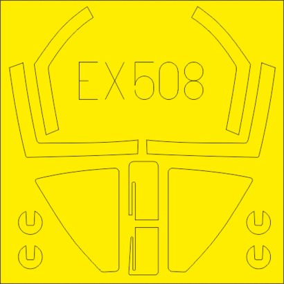 BAe Sea Harrier FRS.1 (designed to be used with Kinetic Models kits) (made from yellow Japanese produced Kabuki tape)