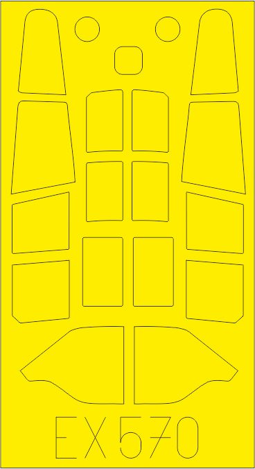 Curtiss Tomahawk Mk.II (designed to be used with Airfix kits) (made from yellow Japanese produced Kabuki tape)