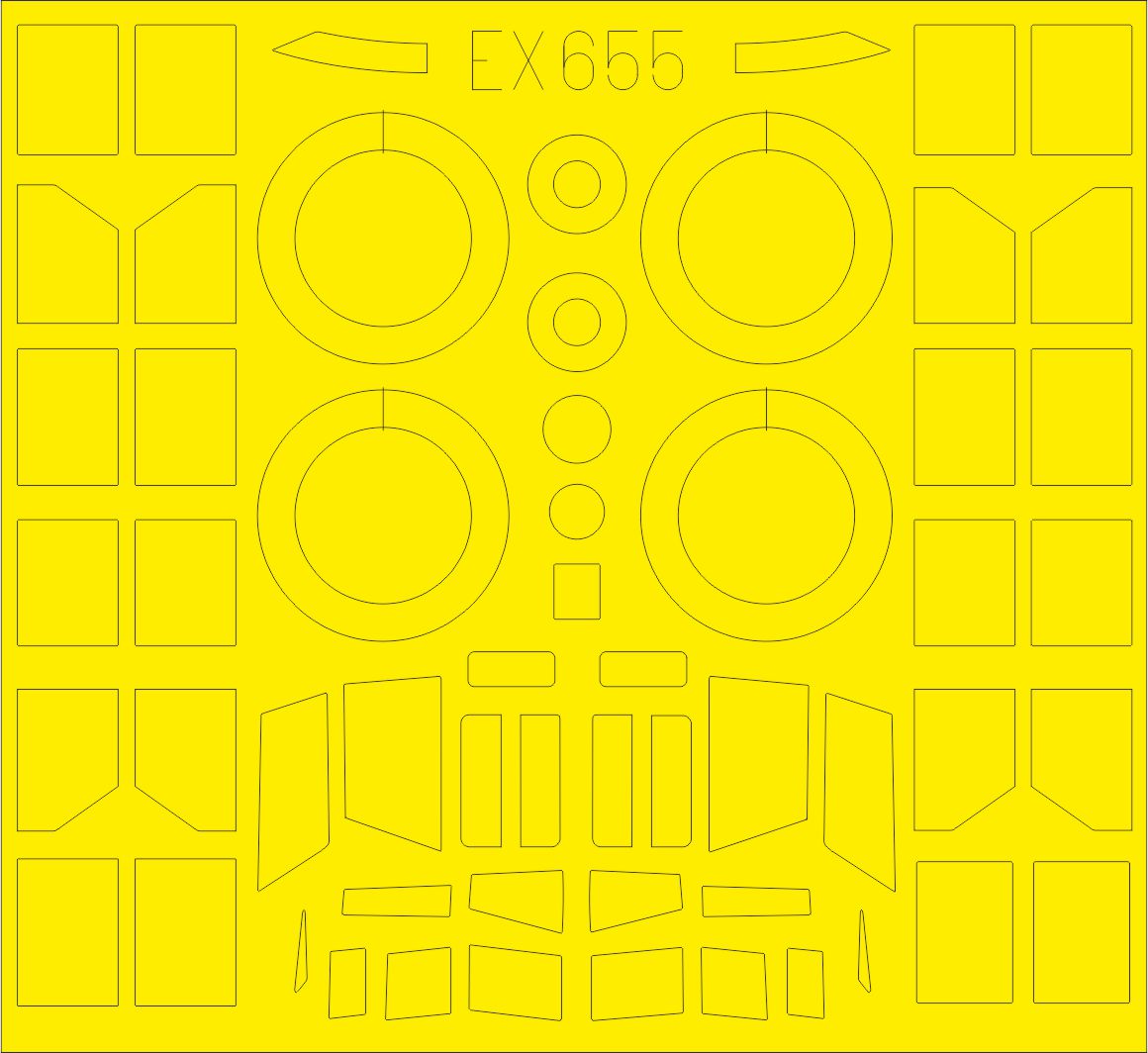 Junkers Ju-52/3M (designed to be used with Revell kits) (made from yellow Japanese produced Kabuki tape)