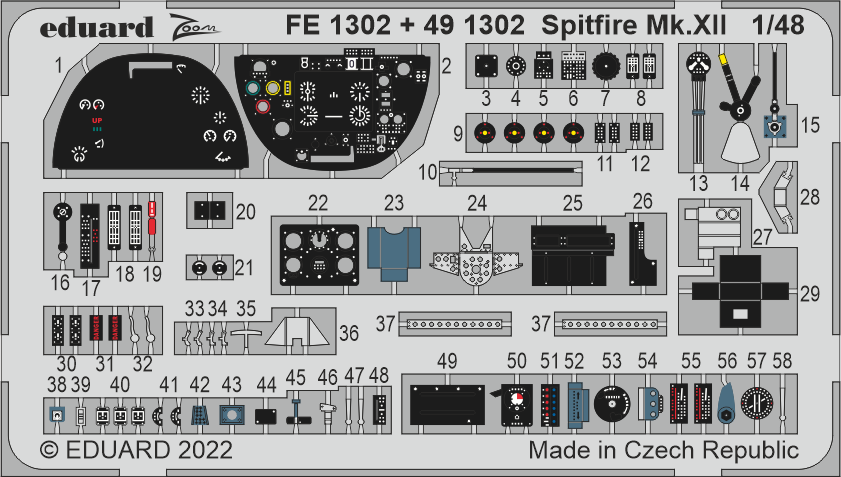 Supermarine Spitfire Mk.XII (designed to be used with Airfix kits)