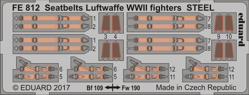 Seatbelts Lufewaffe WWII fighters STEEL