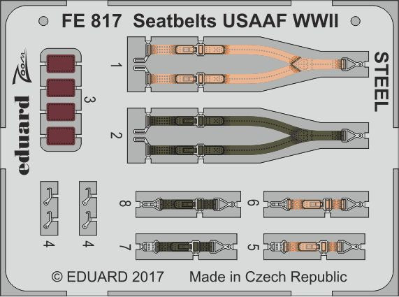 Seatbelts USAAF WWII STEEL