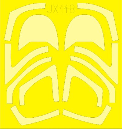 BAe Hawk 100/128 (designed to be used with Kinetic Model kits) (made from yellow Japanese produced Kabuki tape) [BAe Hawk 100 series]