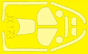 North-American P-51K Mustang (designed to be used with Dragon kits) (made from yellow Japanese produced Kabuki tape)