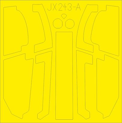 Bell AH-1Z Shark Mouth TFace canopy frame paint mask (inside & outside) (designed to be used with Academy kits)