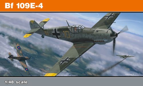 Eduard Messerschmitt Bf-109E-4 ProfiPACK edition kit of German fighter plane Bf-109E-4 in 1/48 scale.