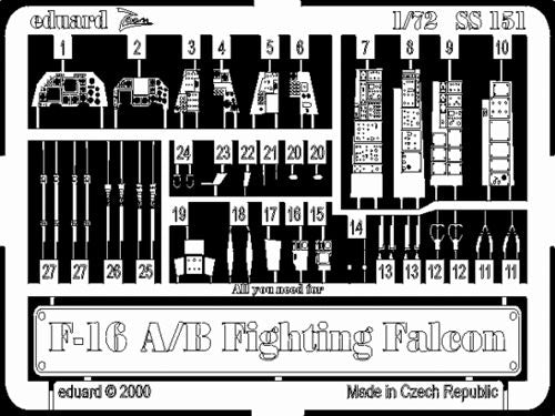General-Dynamics F-16A/F-16B Fighting Falcon (designed to be used with Italeri kits)